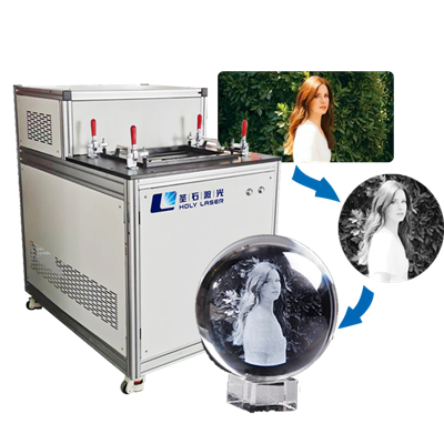 Máquina de grabador de bola de vidrio de cristal láser